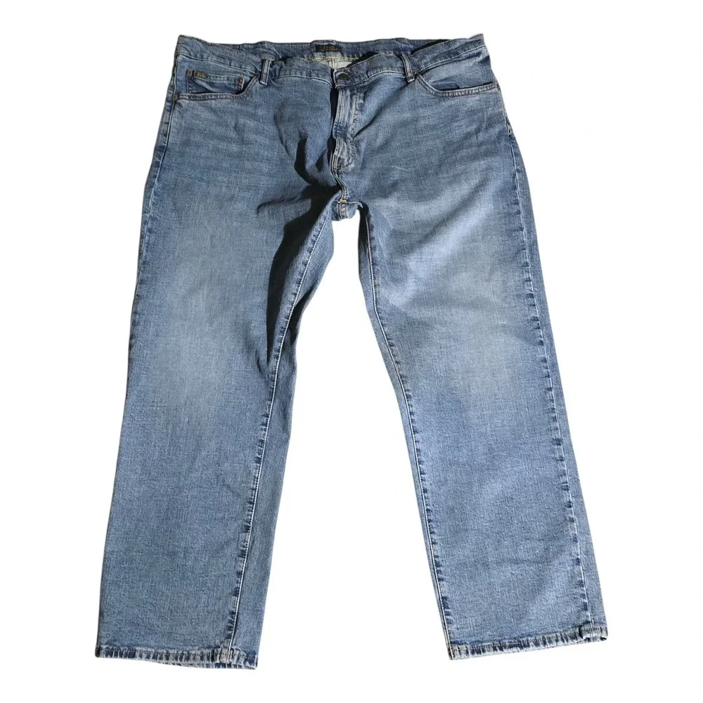 Polo Ralph Lauren Hampton Straight Jeans Mens Classic Denim Blue 44x29 Actual
